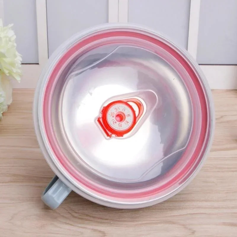Stainless Steel Bowl with Handle Solid Color Anti Scalding Instant Noodles Mixing Bowl Kitchen Tableware Food Accessory