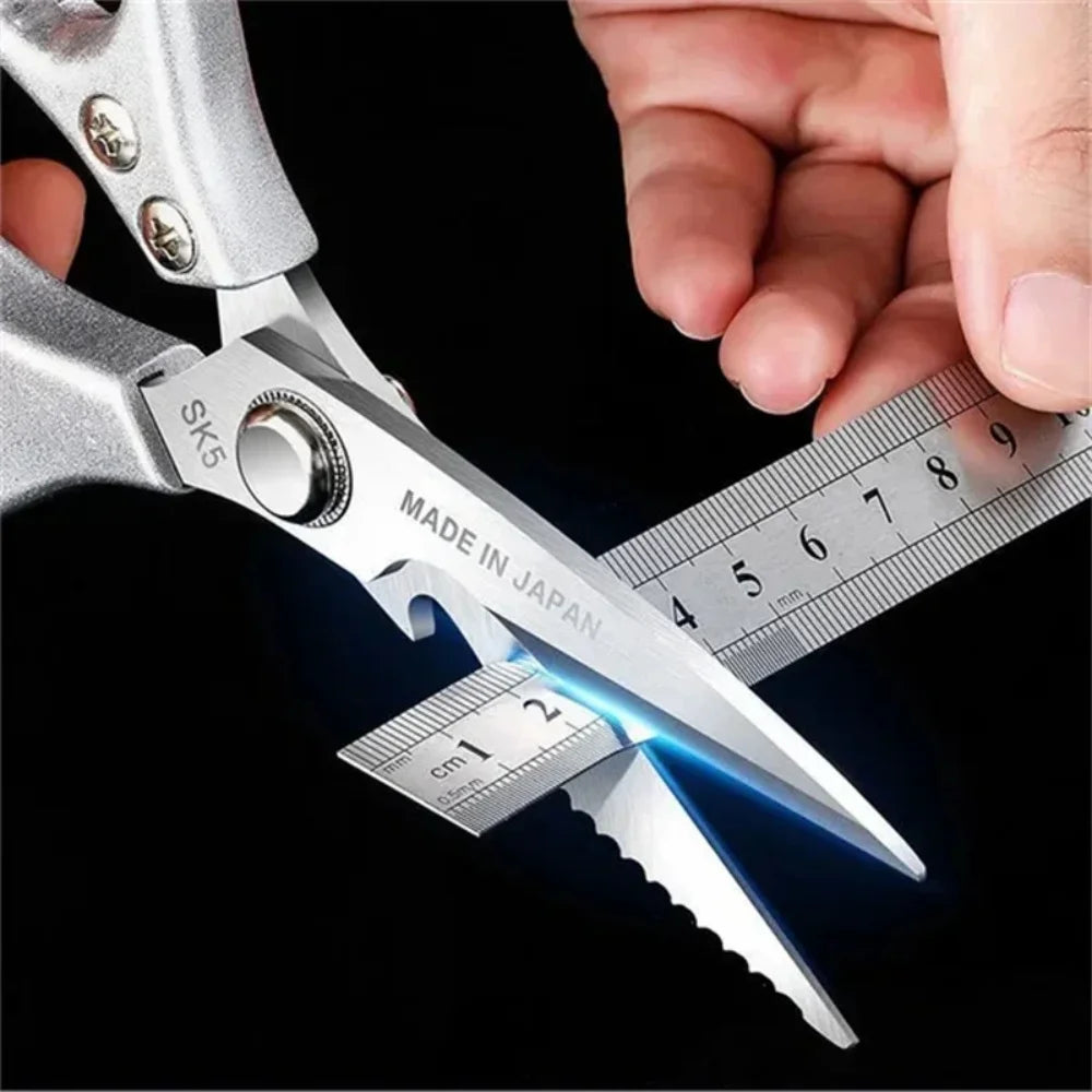 Stainless Steel Kitchen Scissors Handle for Cutting Chicken Bones Meat Fish Scissors Kitchen accessories Kitchen Scissors