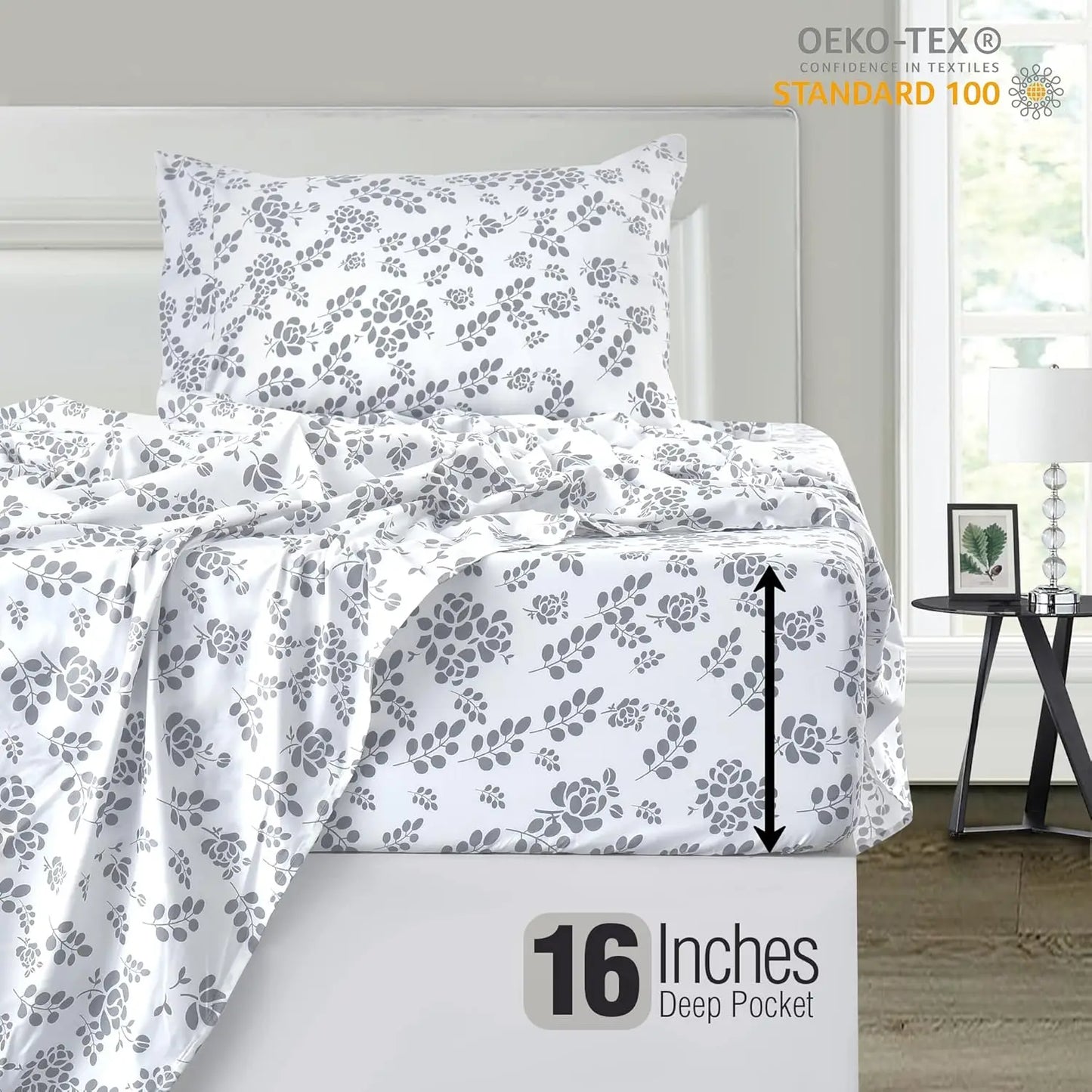 Floral Sheet Set - 3 Piece
