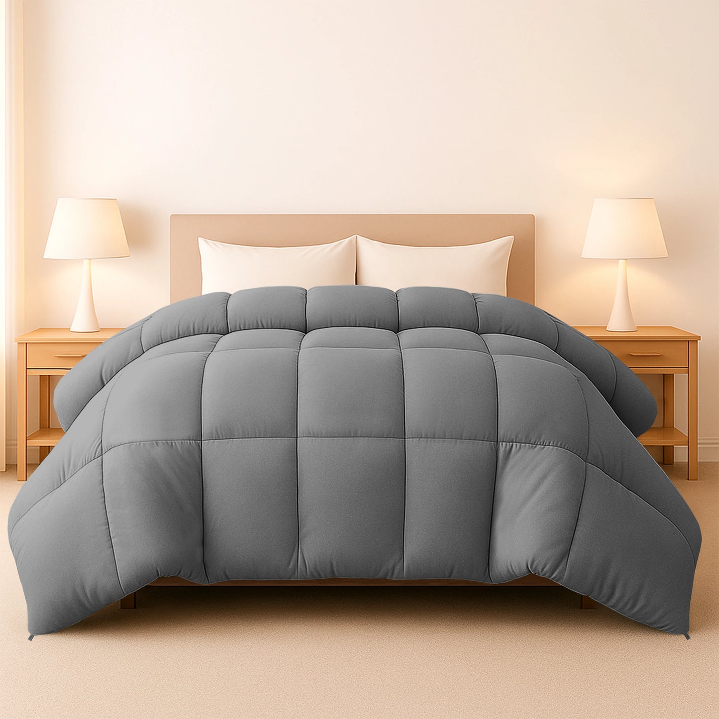 Comforter – 1 Piece Fluffy Duvet  Soft and Cozy Bedding, 102" x 90"