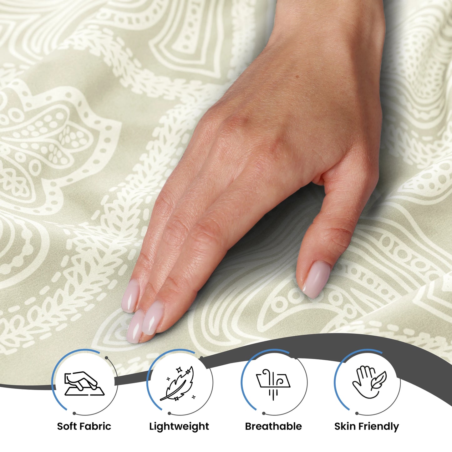 LUX Décor Paisley Sheet Set – 6 Piece Ultra-Soft Microfiber Bed Sheets