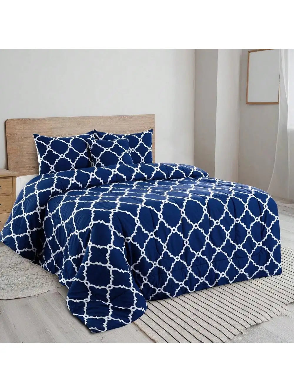 Reversible 5pc Comforter Set 1 Comforter, 2 Pillow Shams