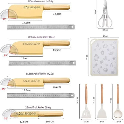 Kitchen Knives Set Stainless steel multi-functional Chef's Knive Vegetable Fruit Meat Cutting Durable Slicing Knife