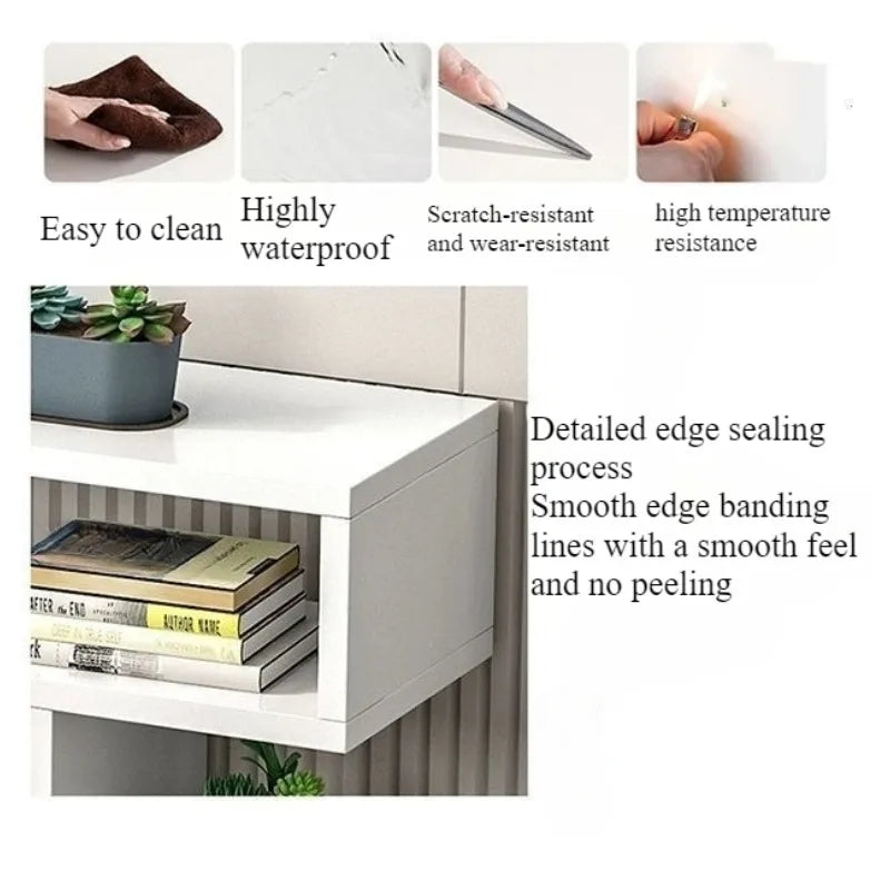 Living room, bedroom, TV cabinet, coffee table cabinet, mini minimalist floor, space saving, minimalist coffee table combination