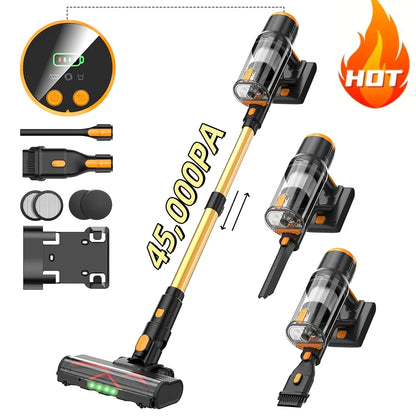 Blossom DSV112A Cordless Vacuum Cleaner 550W 45000PA – Powerful Brushless Motor, Handheld Home Vacuum