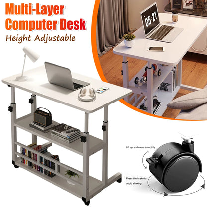 Multi-Layer Standing  Computer  Workstation  Bedside Table