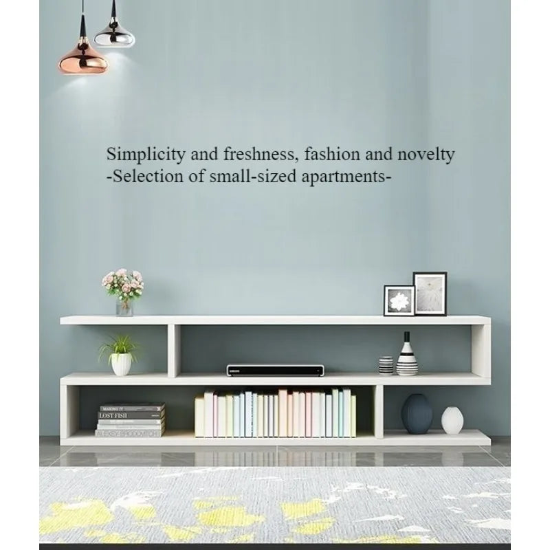 Living room, bedroom, TV cabinet, coffee table cabinet, mini minimalist floor, space saving, minimalist coffee table combination