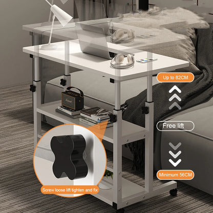 Multi-Layer Standing  Computer  Workstation  Bedside Table