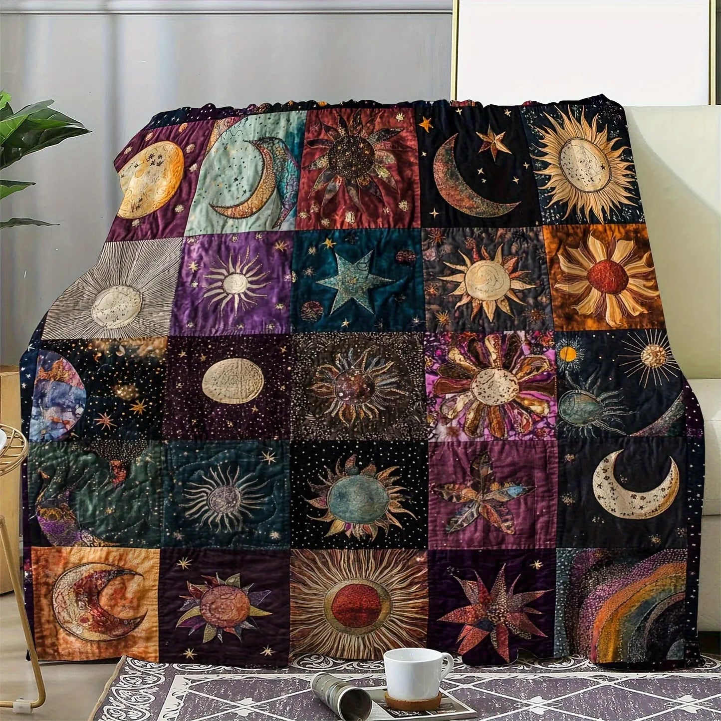 Celestial Sun & Moon Blanket