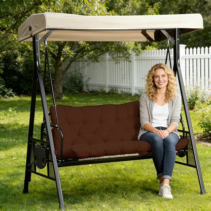Porch Swing Cushion, Waterproof Outdoor Bench Replacement Cushion, Suitable For Patio Furniture, Garden Porches, And Two-Sea