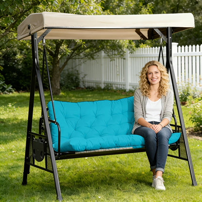 Porch Swing Cushion, Waterproof Outdoor Bench Replacement Cushion, Suitable For Patio Furniture, Garden Porches, And Two-Sea