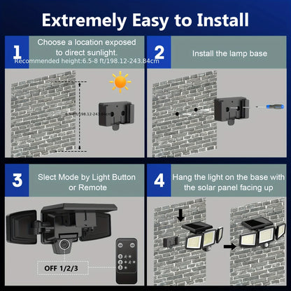 3 Pack  Motion Sensor Security Lights