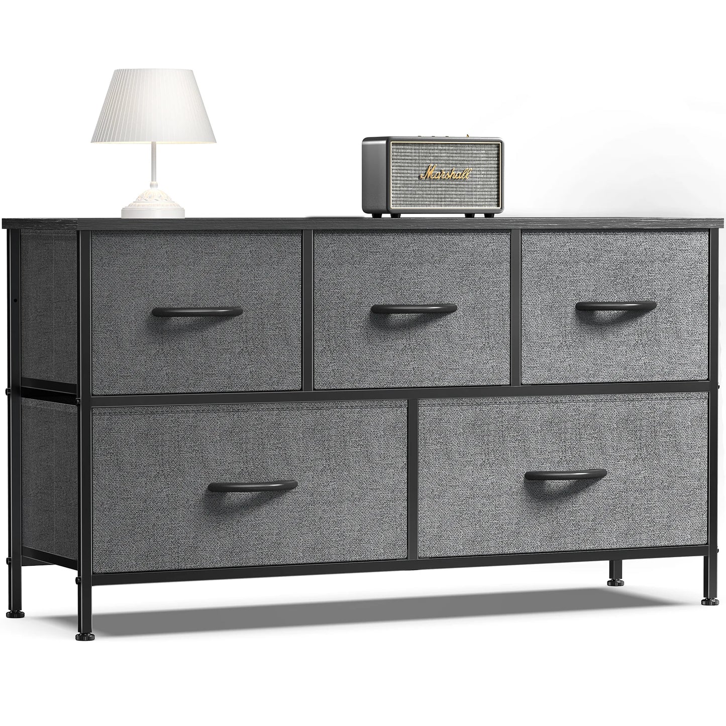 Living Room Display Cabinet Layers With 5 Fabric Drawers