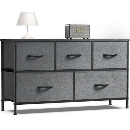 Living Room Display Cabinet Layers With 5 Fabric Drawers