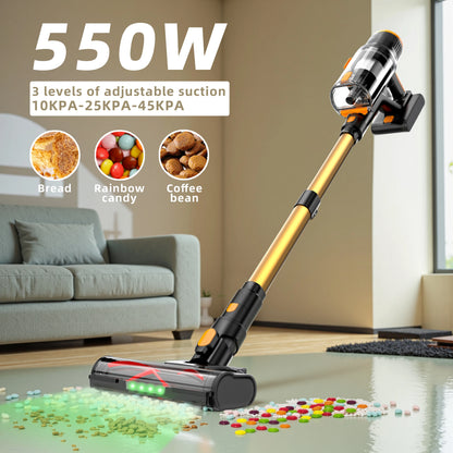 Blossom DSV112A Cordless Vacuum Cleaner 550W 45000PA – Powerful Brushless Motor, Handheld Home Vacuum