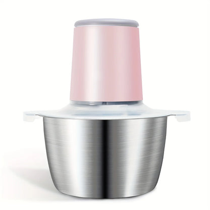 Food Chopper, Food Processor Mini Electric, 2L 148W, Stainless Steel Mincer for Kitchen, Vegetable, Onion, Garlic, Salad, Baby F