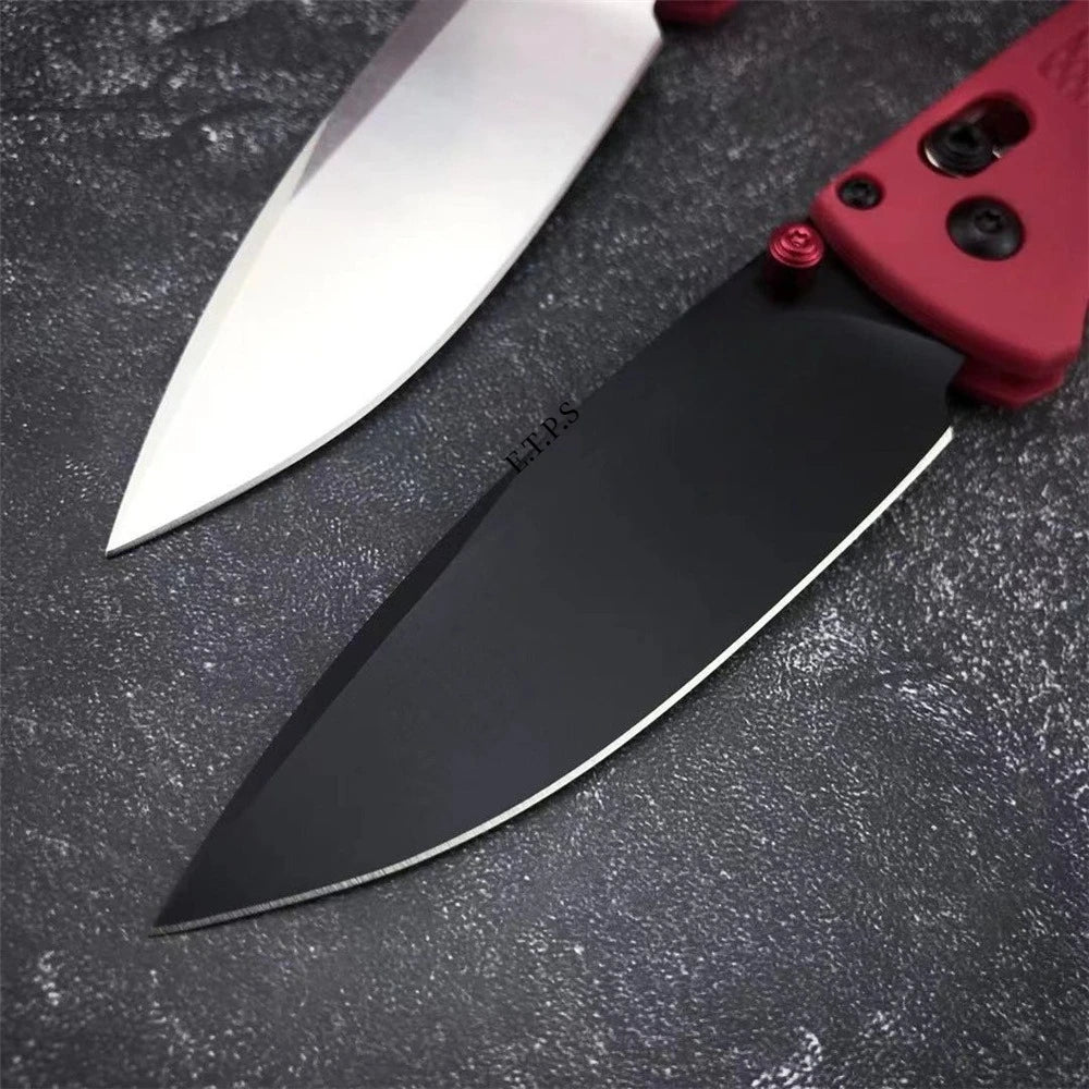 BM535 Bugout Axis Lock Folding Knife 3.24" Satin Plain Blade Grivory Handles  for Everyday Carry and Camping Hunting Outdoor