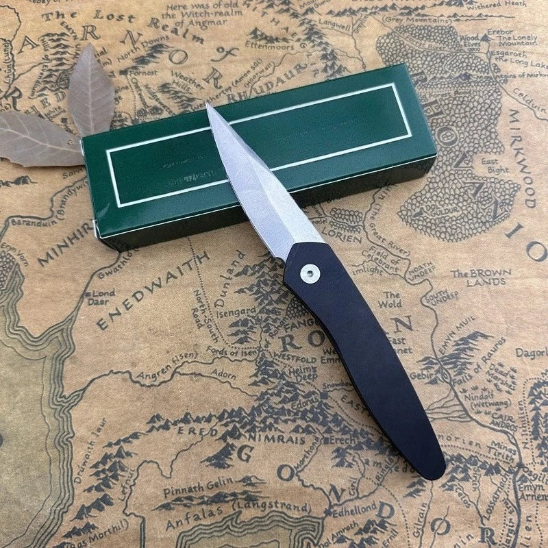 3407 Multi-functiona Folding Knife Durable 440c Steel Outdoor Camping Hiking Tool EDC Knife Practical Cutting Knife Gift for Men