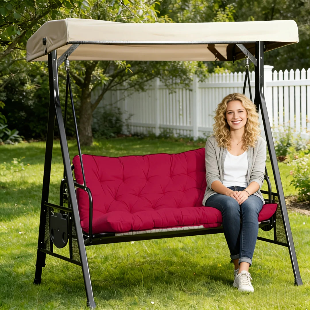 Porch Swing Cushion, Waterproof Outdoor Bench Replacement Cushion, Suitable For Patio Furniture, Garden Porches, And Two-Sea