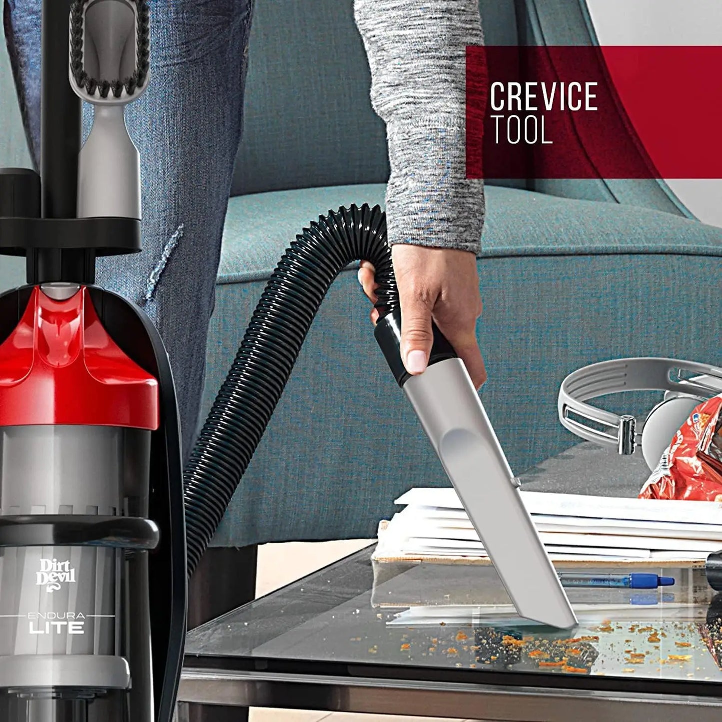 Lightweight Upright Bagless Vacuum Cleaner for Carpet and Hard Floor, Powerful Corded Home Use