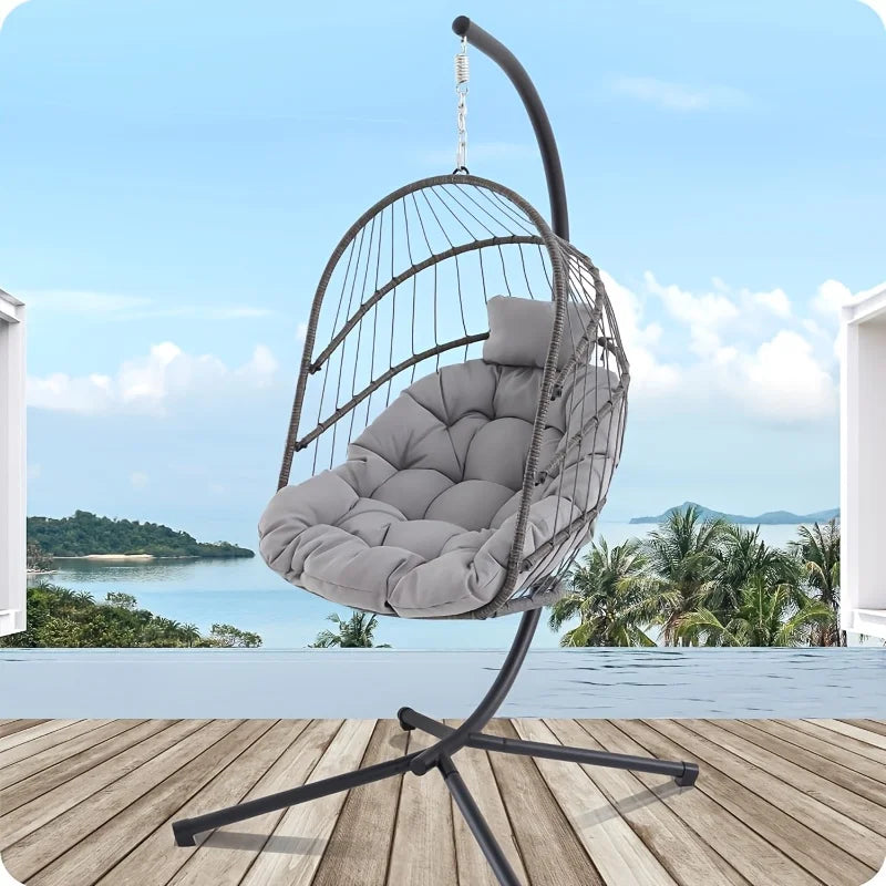 Porch Swing Cushion, Waterproof Outdoor Bench Replacement Cushion, Suitable For Patio Furniture, Garden Porches, And Two-Sea