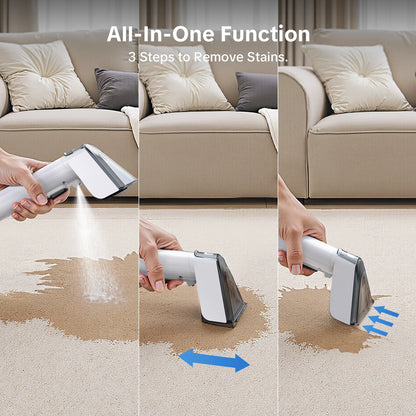 Lubluelu V8 Multi-Purpose Portable Carpet & Upholstery Spot Cleaner Machine, 15KPa Suction, Hot Steam Upgrade, with Heating Function to 60 Degrees, 800W, Dual Water Tank&6m Working Radius, for Rugs, Pets, Car Seats, Sofa and