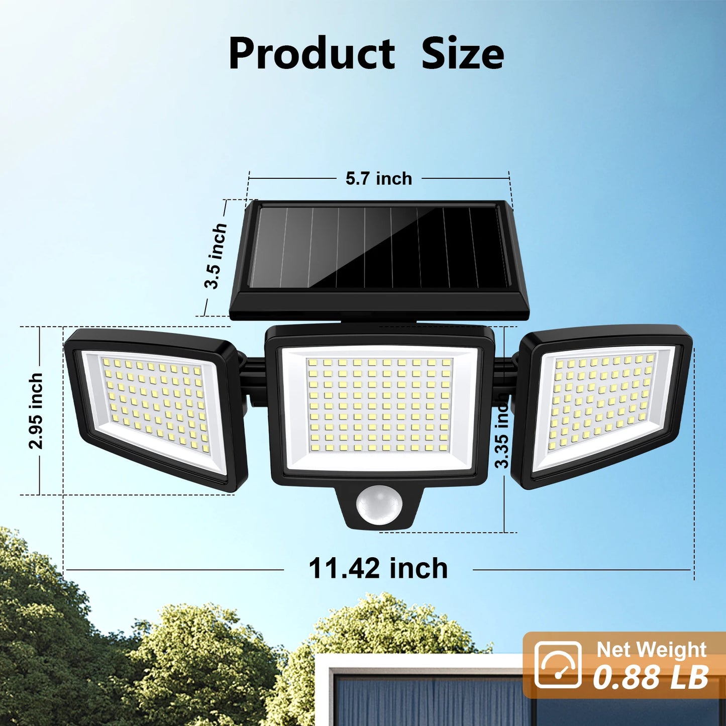 3 Pack  Motion Sensor Security Lights