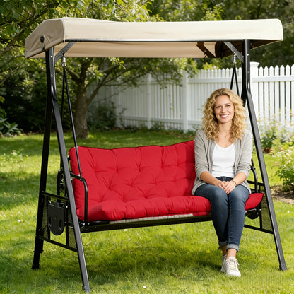 Porch Swing Cushion, Waterproof Outdoor Bench Replacement Cushion, Suitable For Patio Furniture, Garden Porches, And Two-Sea