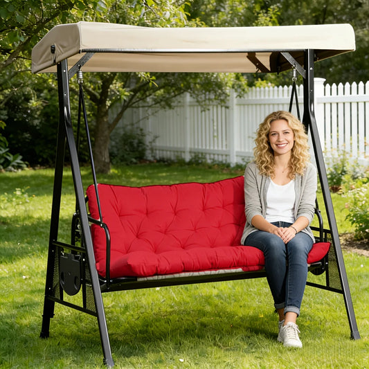 Porch Swing Cushion, Waterproof Outdoor Bench Replacement Cushion, Suitable For Patio Furniture, Garden Porches, And Two-Sea