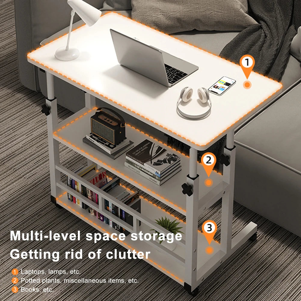 Multi-Layer Standing  Computer  Workstation  Bedside Table