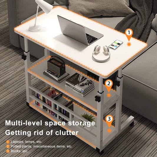 Multi-Layer Standing  Computer  Workstation  Bedside Table