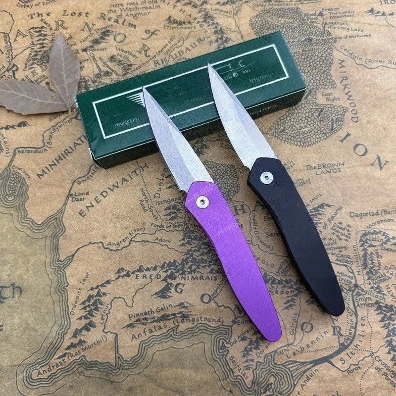 3407 Multi-functiona Folding Knife Durable 440c Steel Outdoor Camping Hiking Tool EDC Knife Practical Cutting Knife Gift for Men