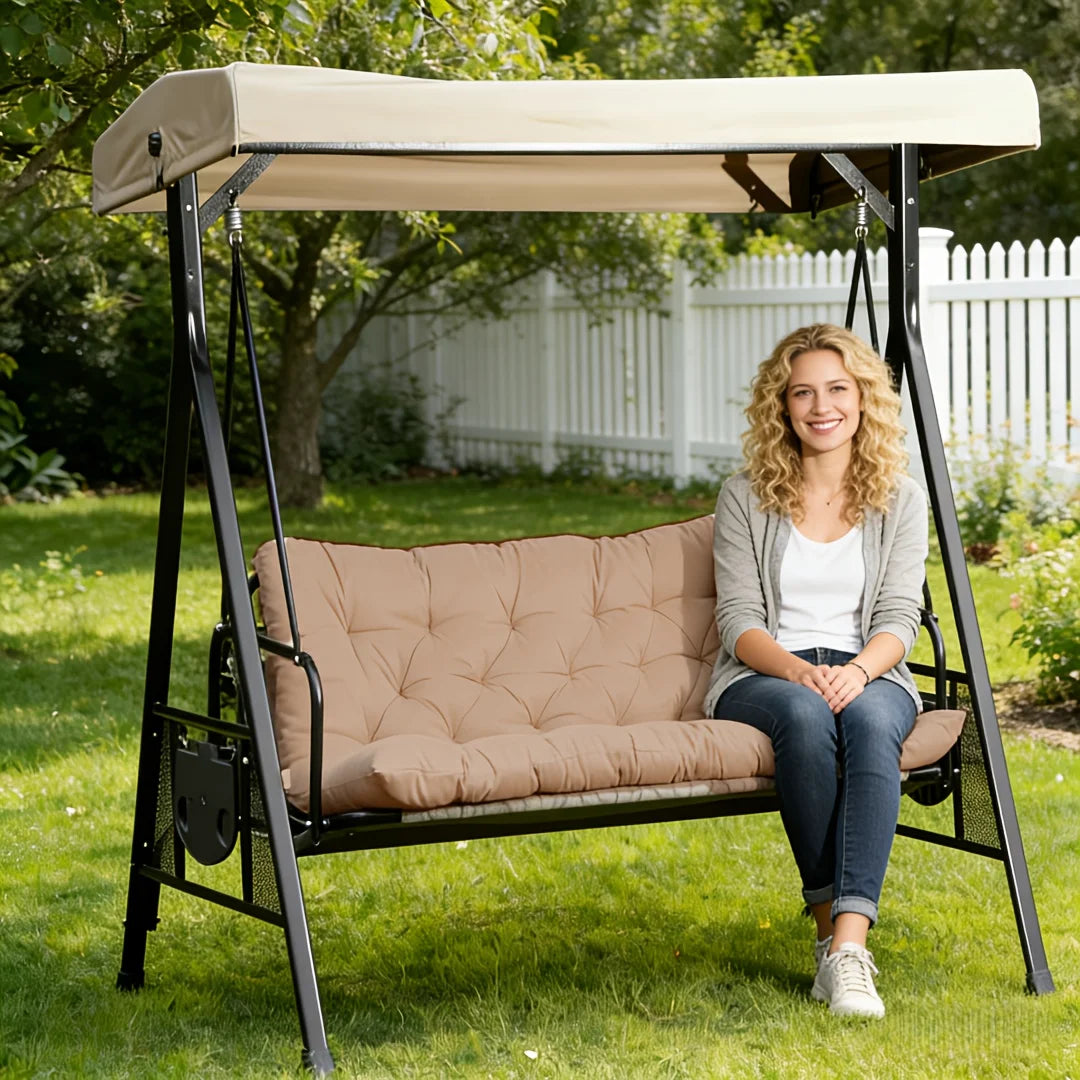 Porch Swing Cushion, Waterproof Outdoor Bench Replacement Cushion, Suitable For Patio Furniture, Garden Porches, And Two-Sea