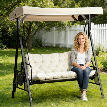 Porch Swing Cushion, Waterproof Outdoor Bench Replacement Cushion, Suitable For Patio Furniture, Garden Porches, And Two-Sea