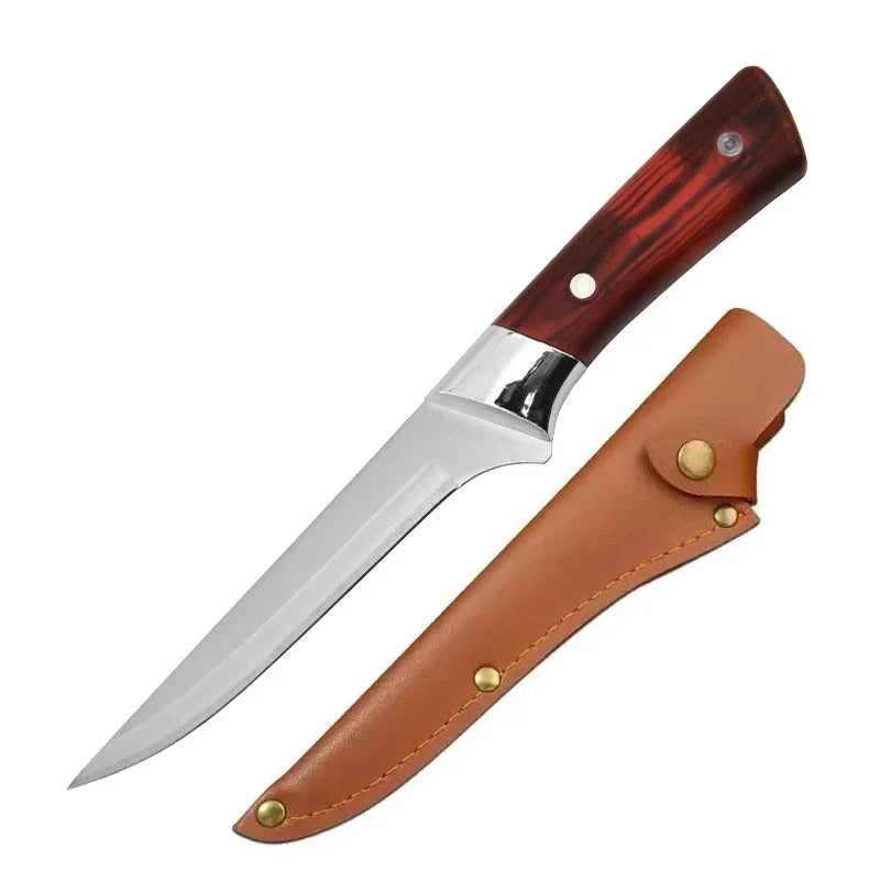 1-4pcs Kitchen Knives Forged Boning Knife Stainless Steel Chef's Knife for Cooking Fruit Knife BBQ Meat Cleaver Butcher Knives