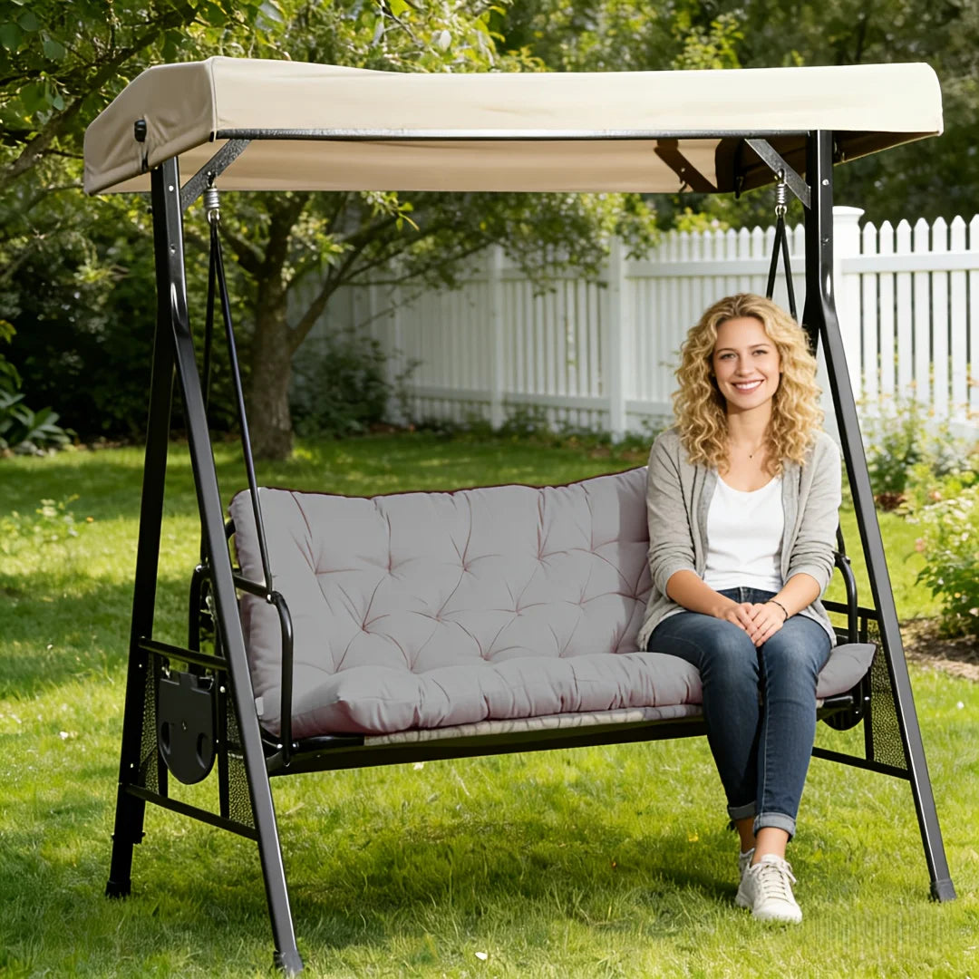 Porch Swing Cushion, Waterproof Outdoor Bench Replacement Cushion, Suitable For Patio Furniture, Garden Porches, And Two-Sea
