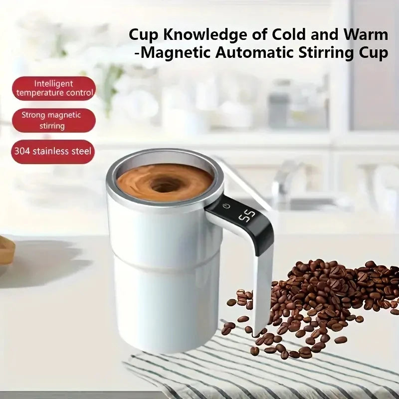mixing coffee cup LED charging magnetic mixing function