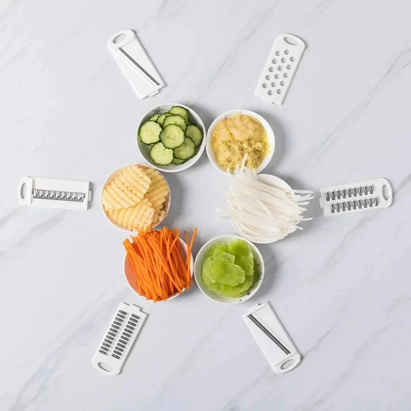 9 in 1 Vegetable Cutter Potatoes Manually Cut Shred Slicer Grater