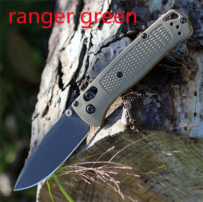 BM535 Bugout Axis Lock Folding Knife 3.24" Satin Plain Blade Grivory Handles  for Everyday Carry and Camping Hunting Outdoor
