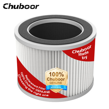 Chuboor Smart Air Purifier for Bedroom Home, App/Alexa Control,PM2.5 Monitor HEPA Air Purifier for Bedroom Living Room for Pets