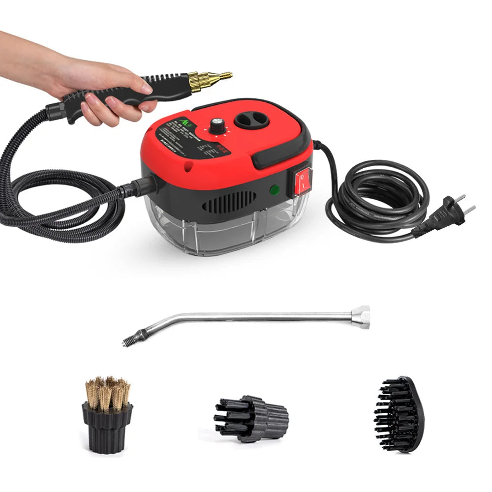 Portable Handheld Steam Cleaner with Brush Heads for Furniture Car