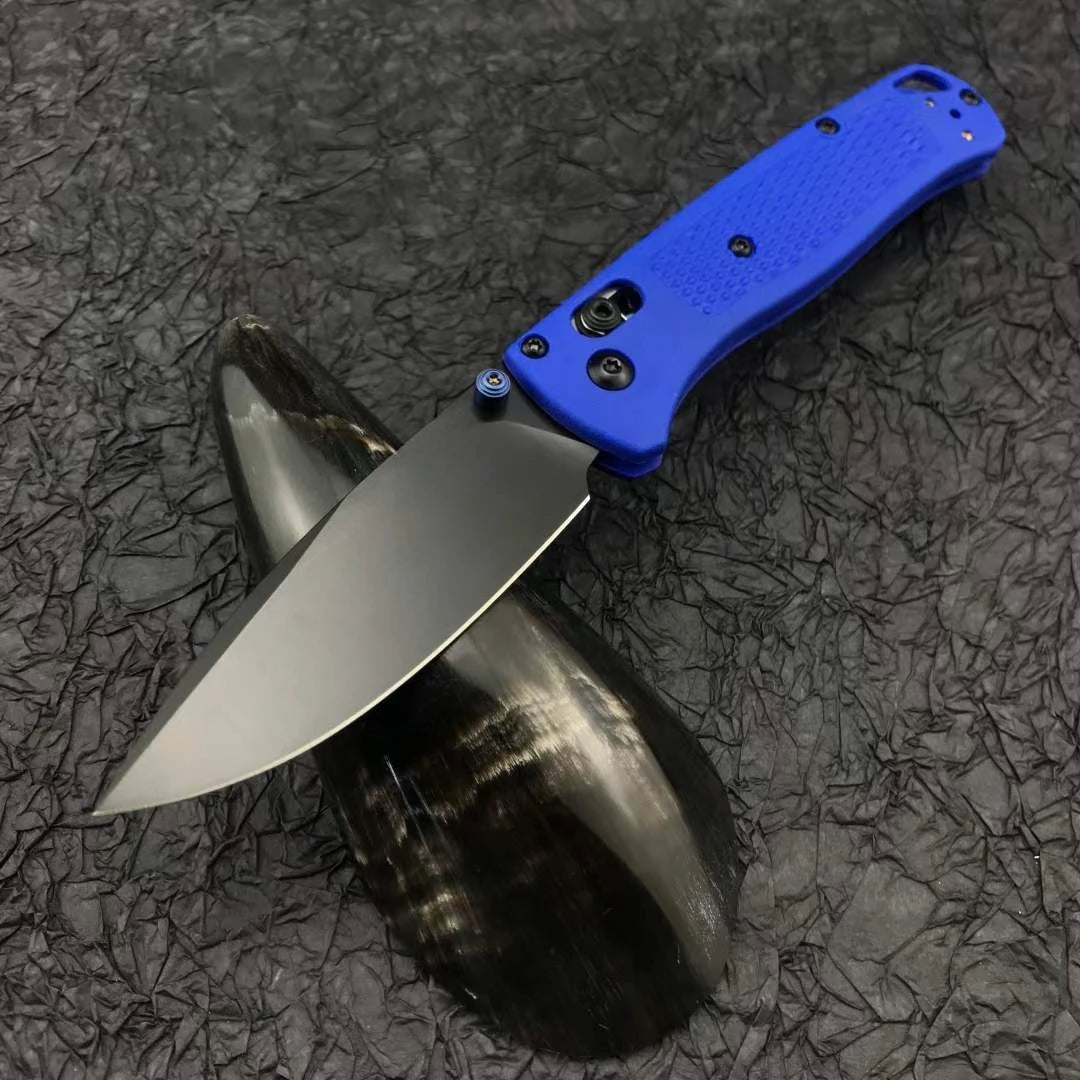 BM535 Bugout Axis Lock Folding Knife 3.24" Satin Plain Blade Grivory Handles  for Everyday Carry and Camping Hunting Outdoor