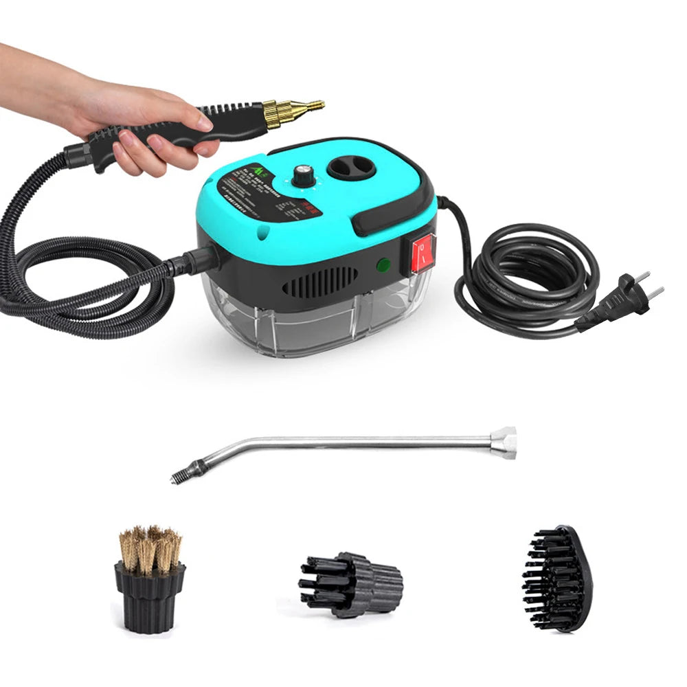 Portable Handheld Steam Cleaner with Brush Heads for Furniture Car