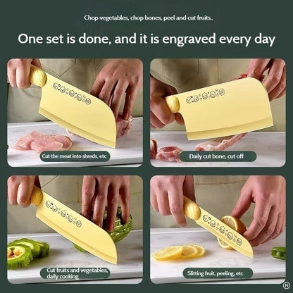 Kitchen Knives Set Stainless steel multi-functional Chef's Knive Vegetable Fruit Meat Cutting Durable Slicing Knife