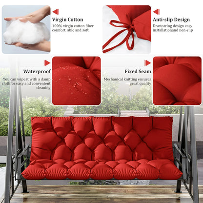 Porch Swing Cushion, Waterproof Outdoor Bench Replacement Cushion, Suitable For Patio Furniture, Garden Porches, And Two-Sea