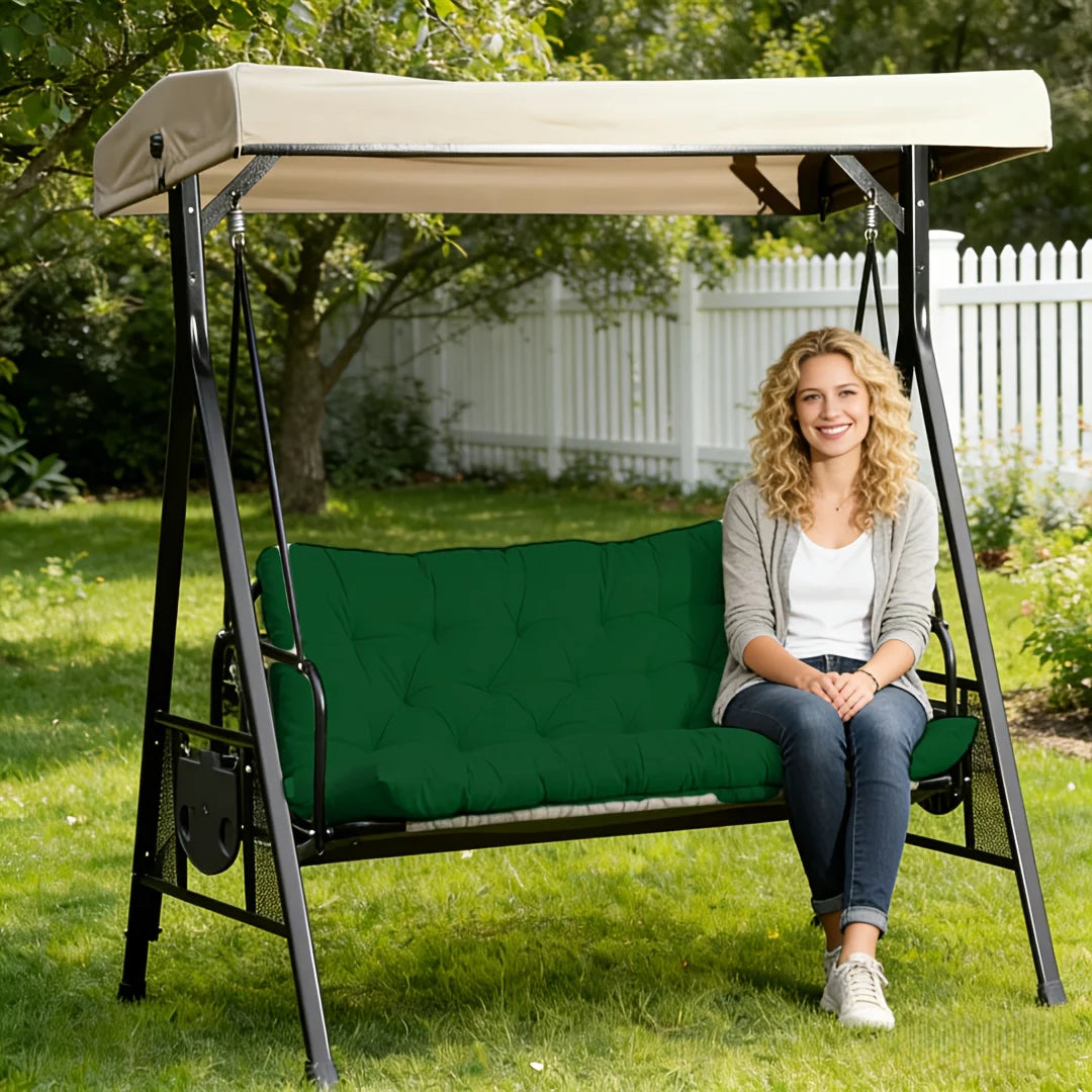 Porch Swing Cushion, Waterproof Outdoor Bench Replacement Cushion, Suitable For Patio Furniture, Garden Porches, And Two-Sea
