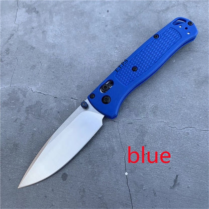 BM535 Bugout Axis Lock Folding Knife 3.24" Satin Plain Blade Grivory Handles  for Everyday Carry and Camping Hunting Outdoor