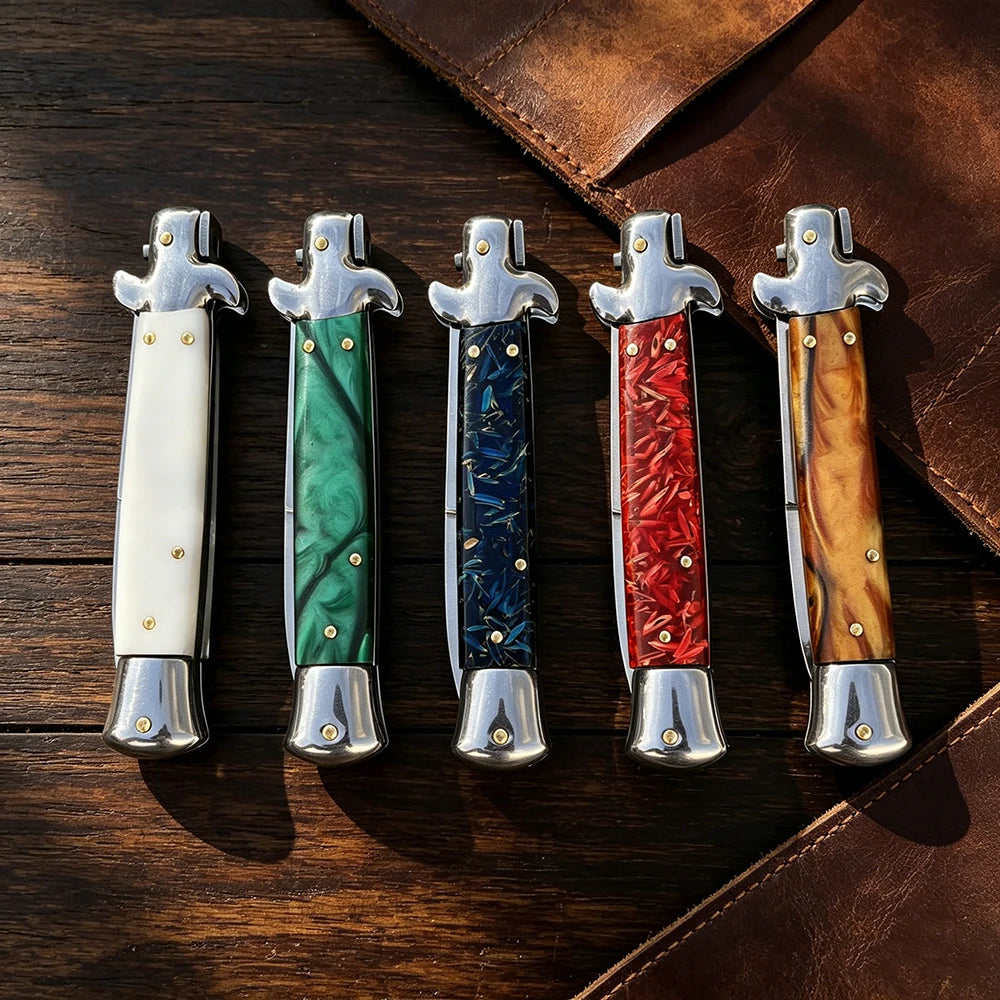 9-inch Pocket Knife Folding knife Stainless steel blade Outdoor Hunting Survival Knife Hiking knife self defense tactical knife Camping Fishing Tools Knife EDC Knife