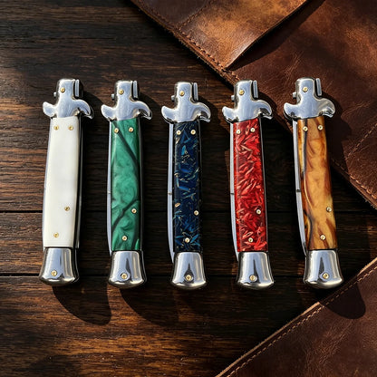 9-inch Pocket Knife Folding knife Stainless steel blade Outdoor Hunting Survival Knife Hiking knife self defense tactical knife Camping Fishing Tools Knife EDC Knife