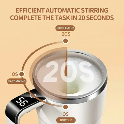 mixing coffee cup LED charging magnetic mixing function